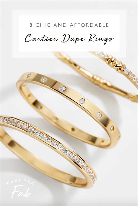 cartier ring dupe amazon|cartier dupe rings real.